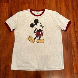Disney Japan Men’s Mickey Mouse Crew Neck T-Shirt